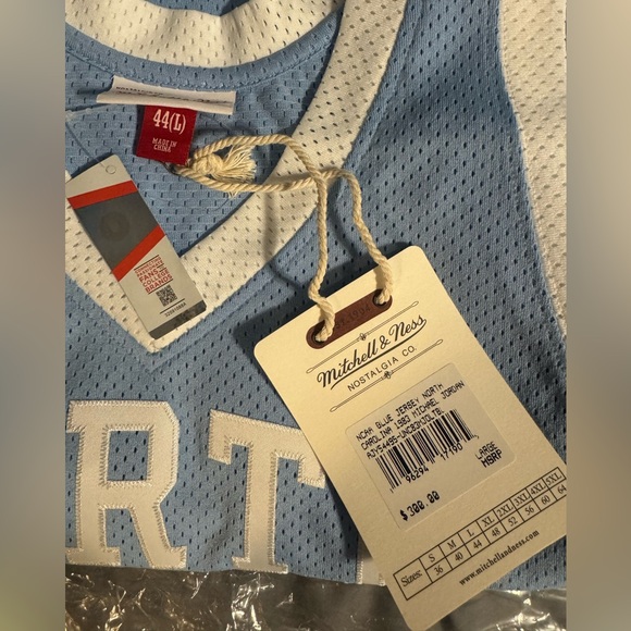 Mitchell & Ness Light Blue and White Jersey - Picture 3 of 4